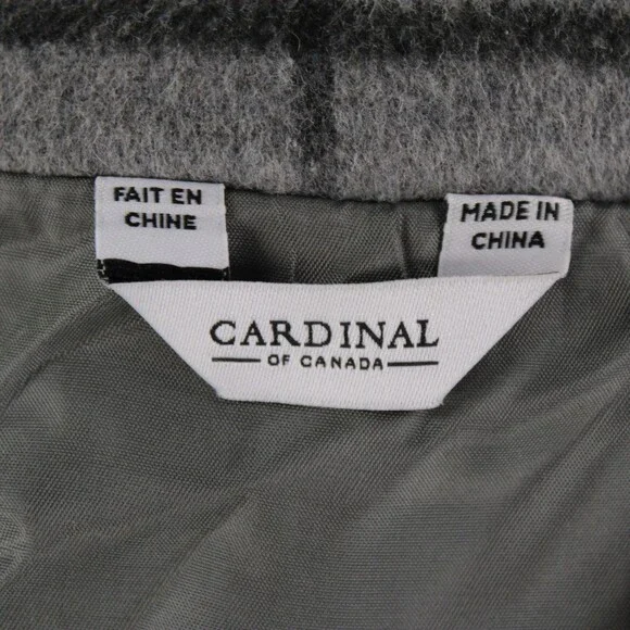 Cardinal of Canada NWT Wool Blend Duffle Coat Size L (42-44) US McBride In Gray